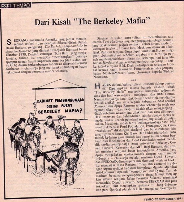 tulisan GM tentang Mafia Berkeley
